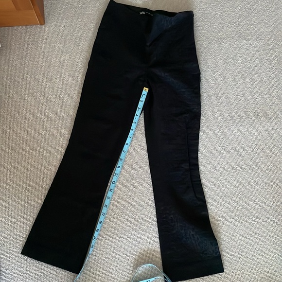 Zara pants mini flare leopard cheetah printed crop pants - Picture 7 of 7